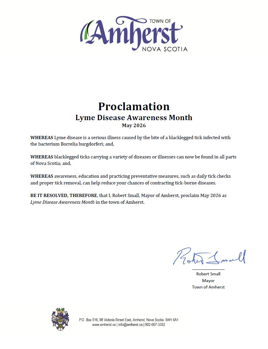 Lyme Disease Awareness Month 2025 Amherst SIGNED