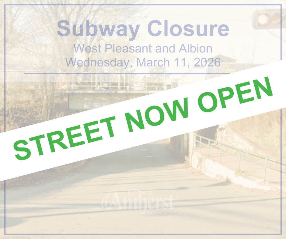 Street Closure Notice Roadwork at Subway 20260311