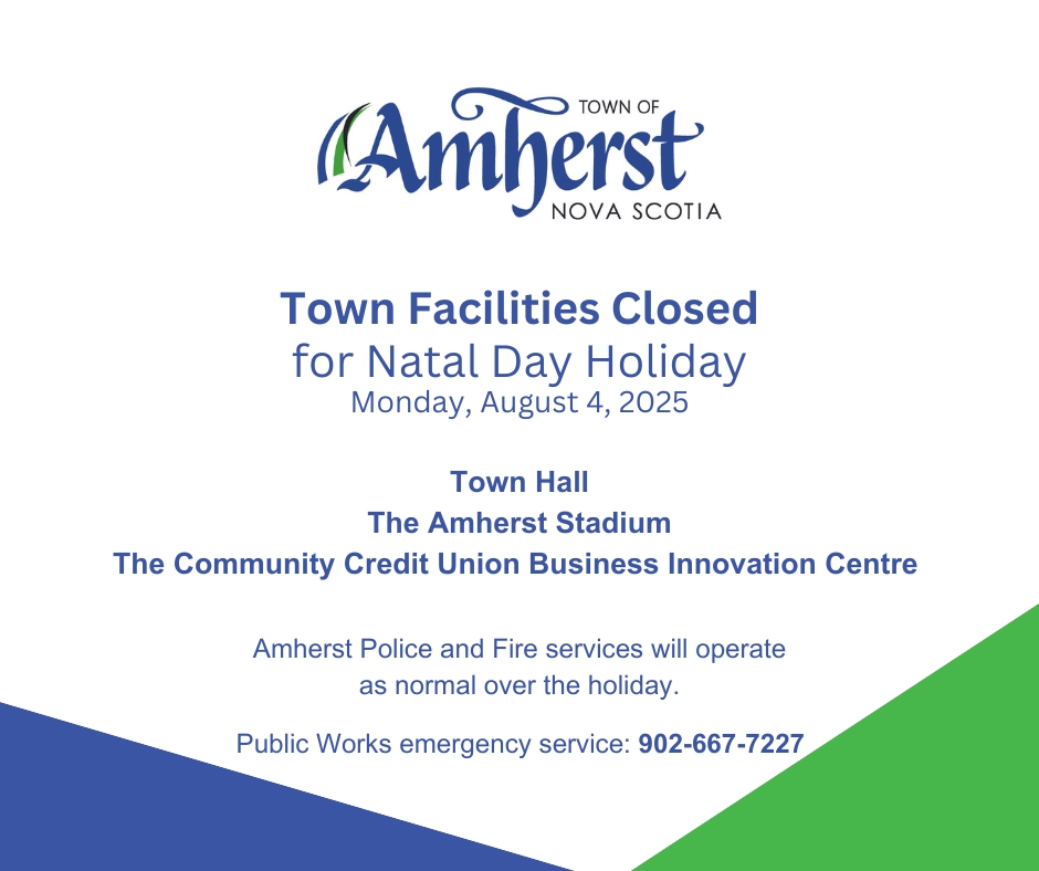 Town Facility Closures Natal Day 20250804