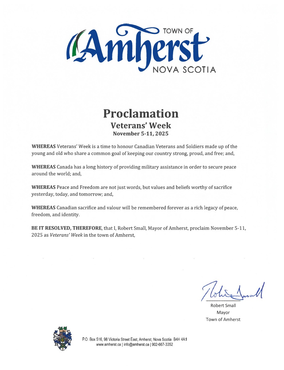 Veterans Week Proclamation 2025 Signed 1