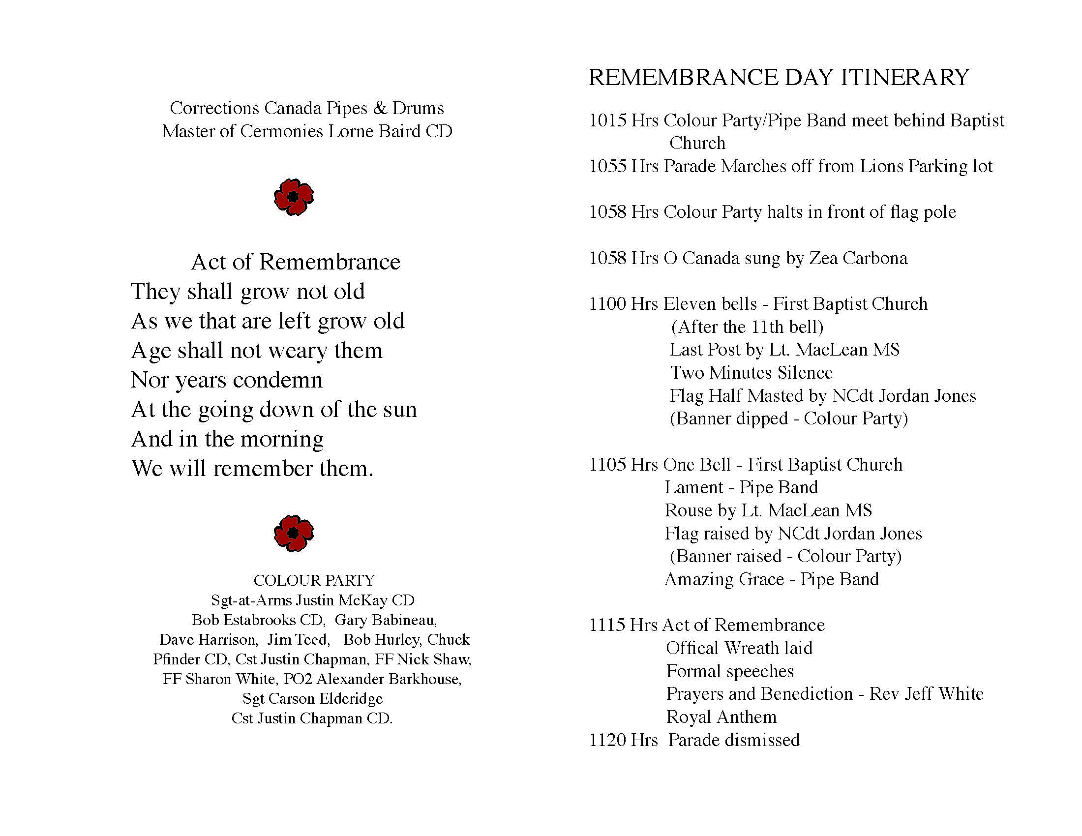 Remembrance Day 2025 Page 2