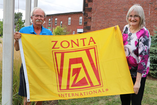 Zonta Week 2020 flag raising B